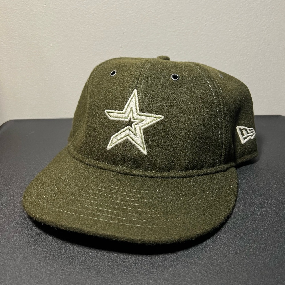 Houston Astros Wool New Era Retro Crown Fitted Cap